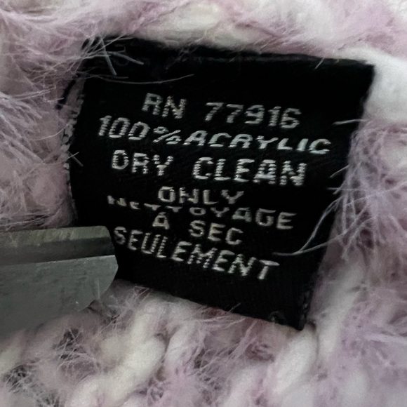 ANTHROPOLOGIE Akemi + Kin Tallulah Eyelash Cardigan Pink Open Front One Size - Picture 9 of 10